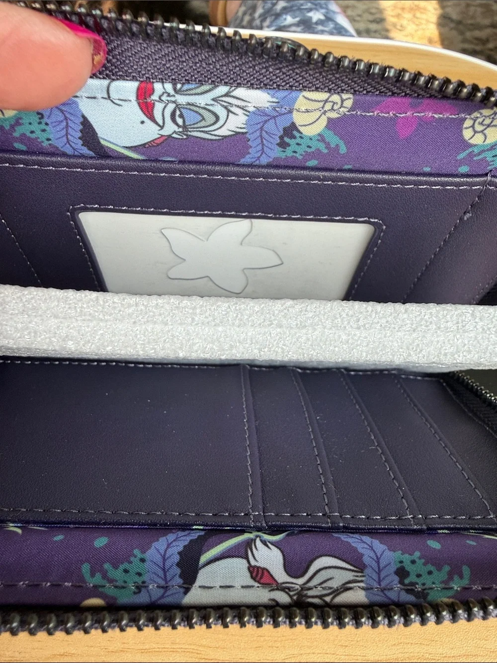 Loungefly Lavender Disney Embroidered Ursula  Wallet price is for one.